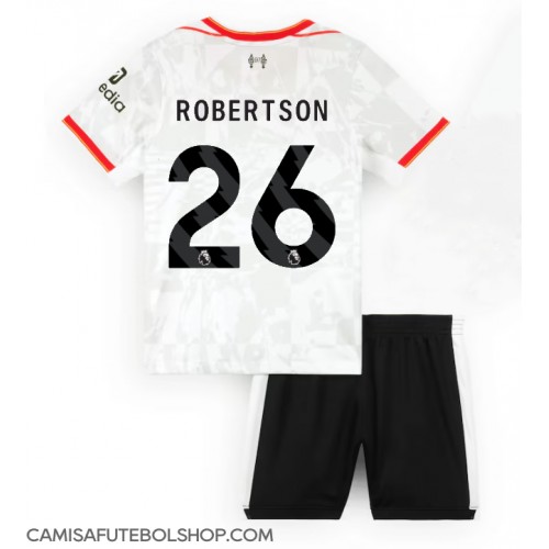 Camisa de time de futebol Liverpool Andrew Robertson #26 Replicas 3º Equipamento Infantil 2024-25 Manga Curta (+ Calças curtas)